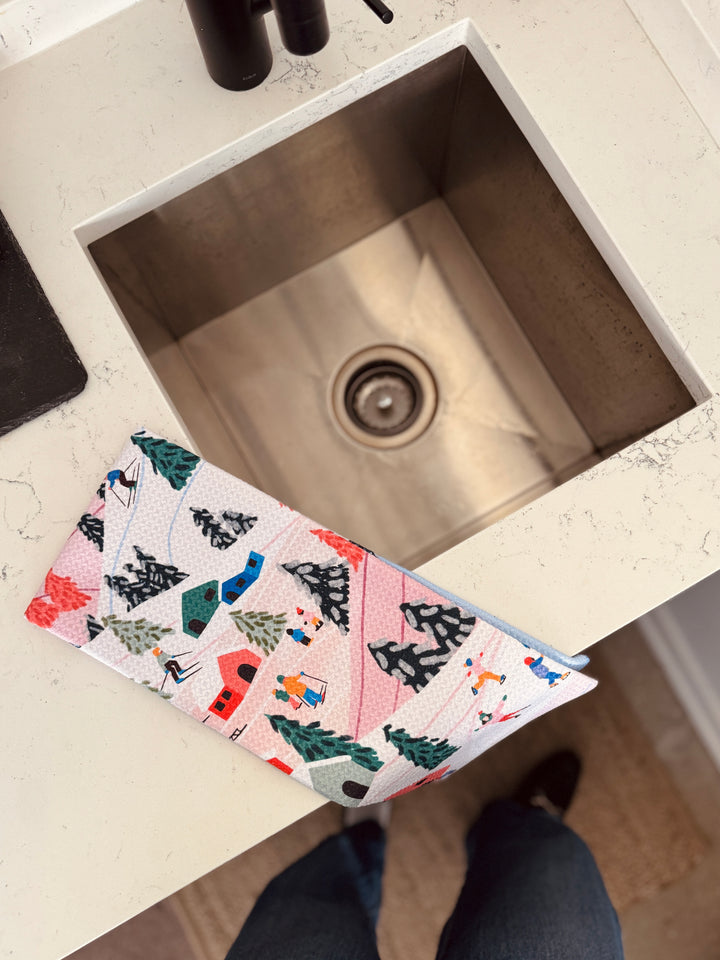 Geometry Recycled Kitchen Tea Towel