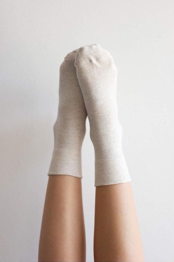 Sneaker Socks: Oatmeal