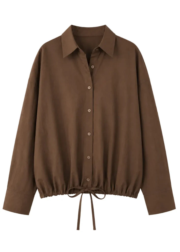 Drawstring Relaxed Shirt