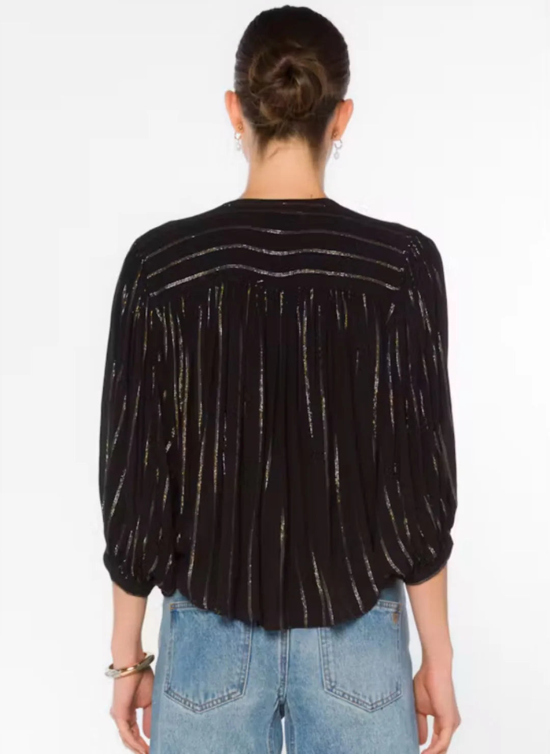 Harlan Shimmer Stripe Top