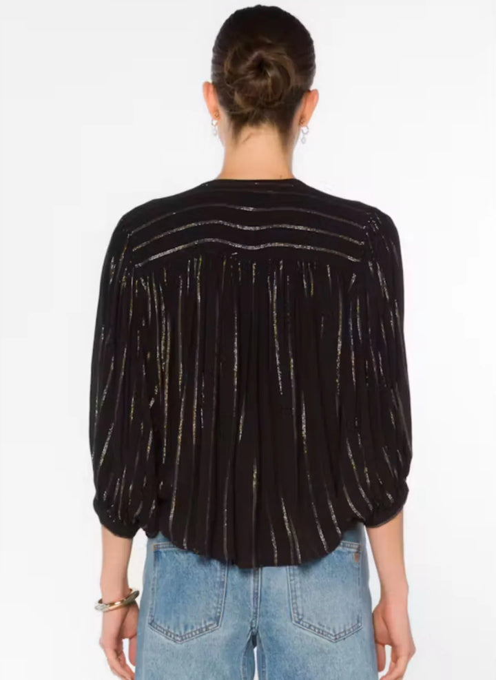 Harlan Shimmer Stripe Top
