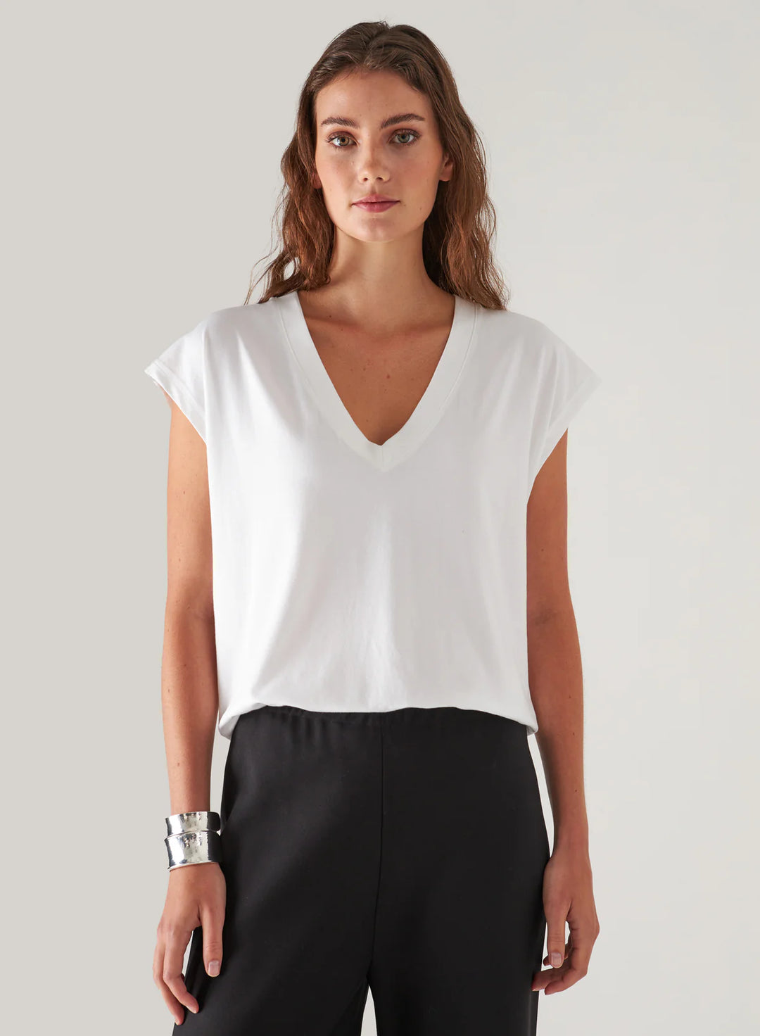 Pima V-Neck Tee