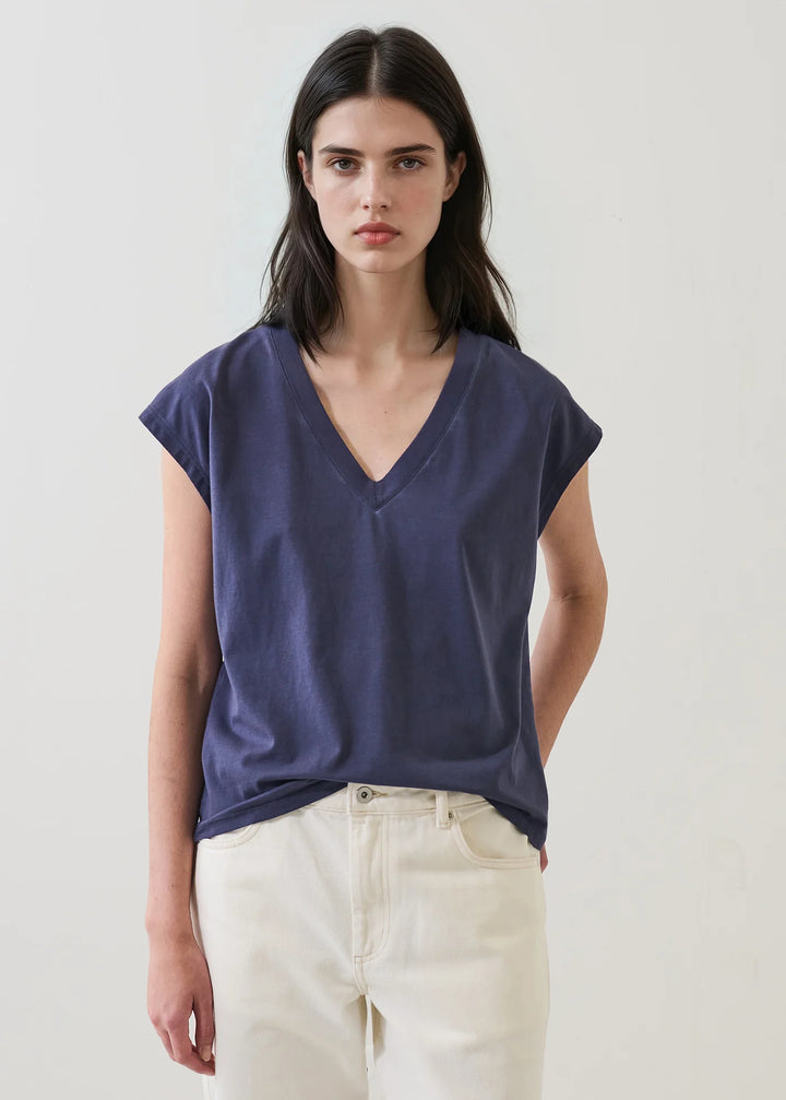 Pima Cotton V-Neck Tee