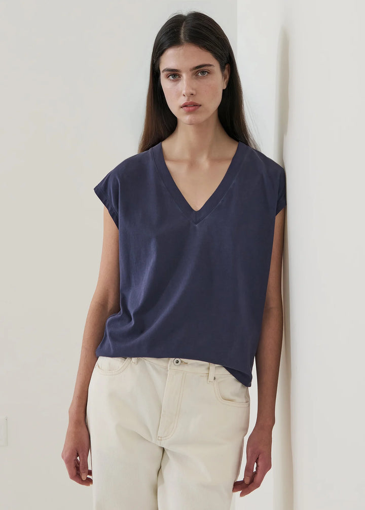 Pima Cotton V-Neck Tee