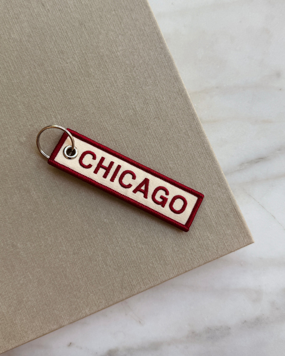Chicago Embroidered Keychains