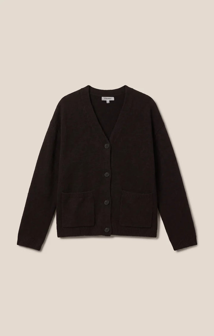 Cozy Moment Cardigan - Dark Roast