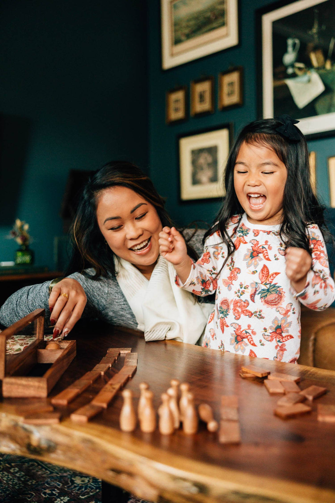 Wooden Tabletop Bowling Set