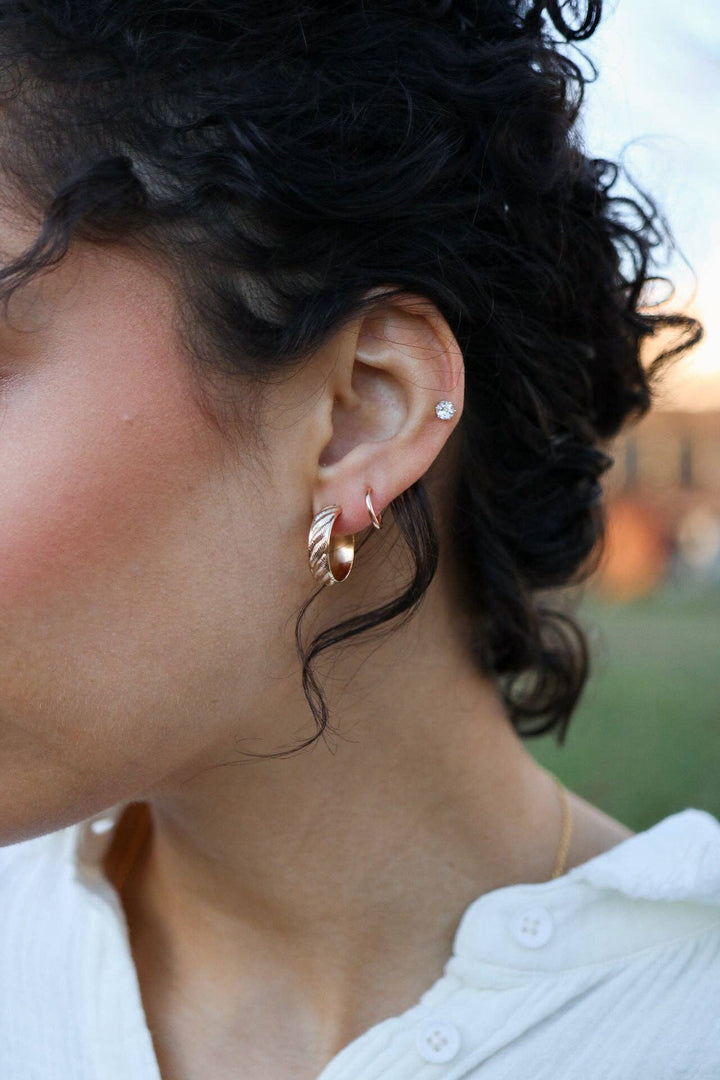 Croissant Hoops - 14k Gold-Fill