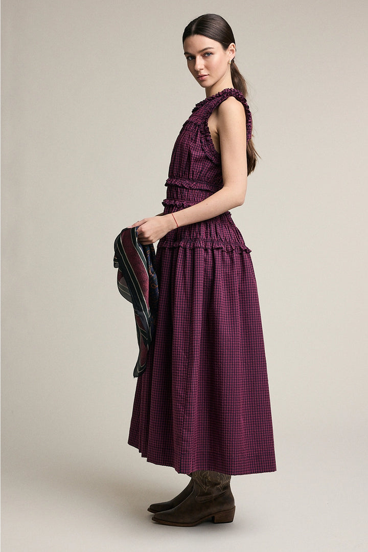 Smocked Gingham Dress
