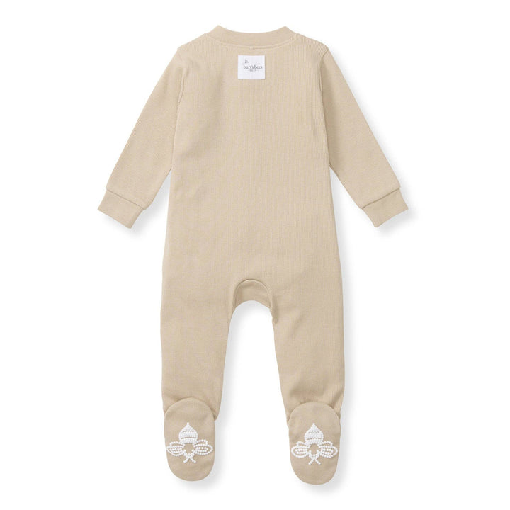 Solid Rib Organic Cotton Sleep & Play - Hummus