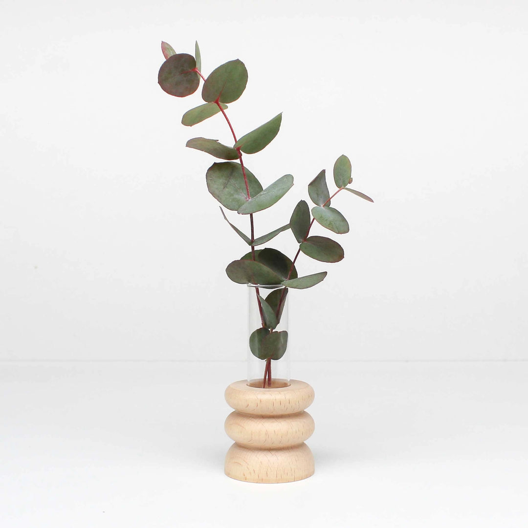 Totem Wooden Bud Vase
