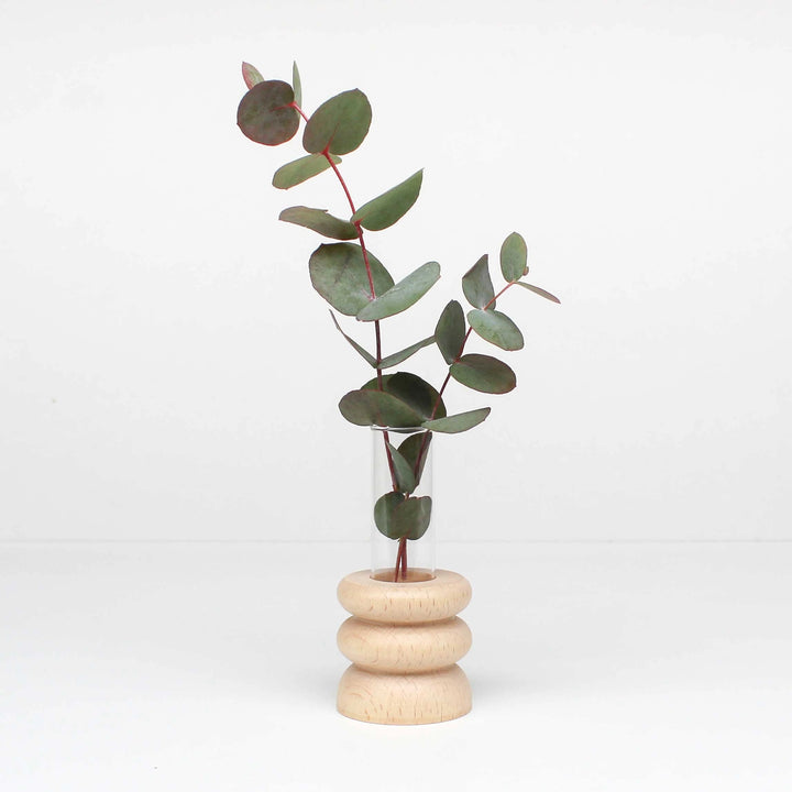 Totem Wooden Bud Vase