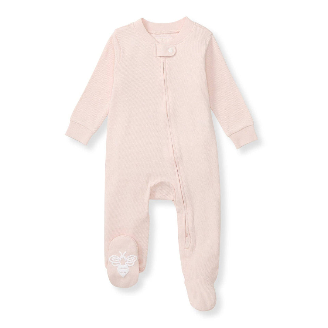 Solid Rib Organic Cotton Sleep & Play - Ranunculus