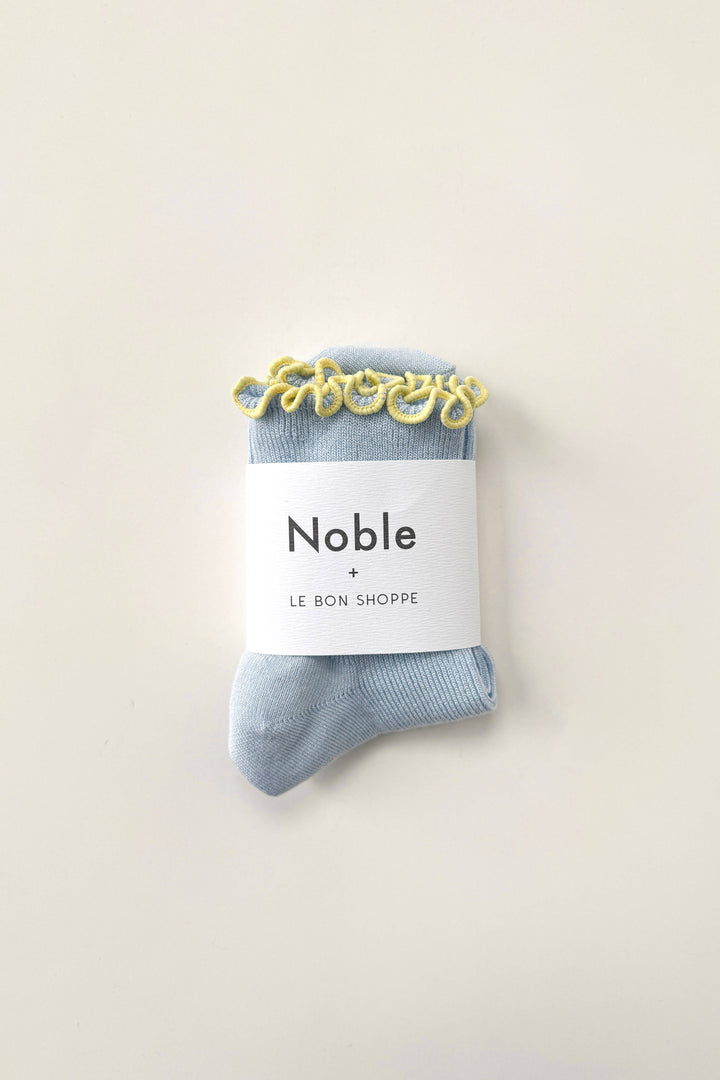 The Petite Ruffled Modal Socks