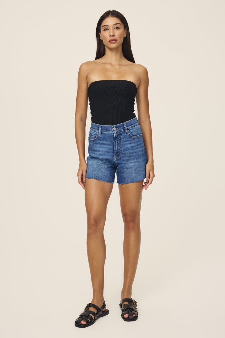 Relaxed Fit Jean Shorts - VVI