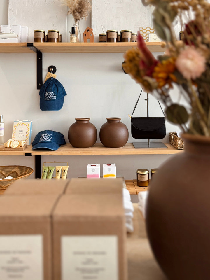 Brown Round Vase