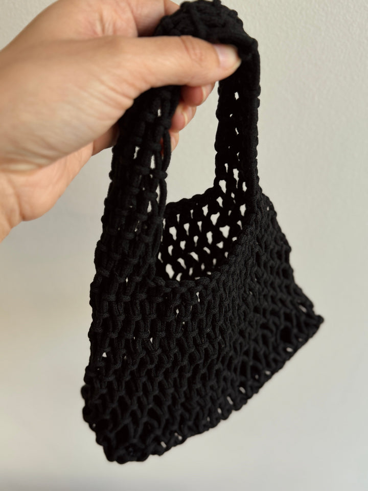 Small Woven Cotton Handbag